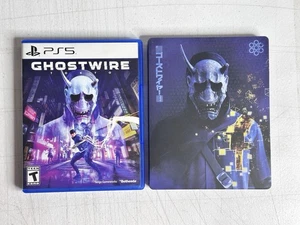 Ghostwire Tokyo Steelbook Edition PS5 Completo Hannya Máscara Arte CIB Bethesda - Imagen 1 de 14