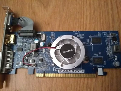 Gigabyte GV-N84S-512I (REV3.0) PCIe 2.0 Video Card - Image 1 of 3