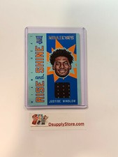 2015-16 Panini NBA Hoops Rise N Shine Memorabilia RC Justise Winslow #RS-JW 