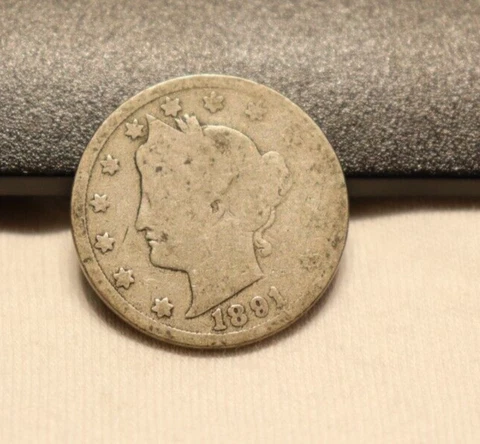 1891 US Liberty V Nickel 5c (Semi Key) g/ag Cover