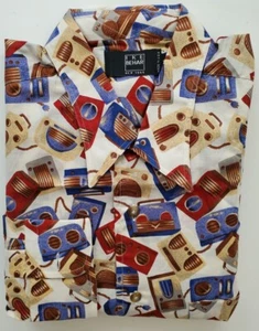 IKE BEHAR (New York). Multicolored Men Dress Shirt. Size M. Made In USA - Picture 1 of 8