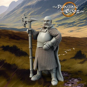 Axeman Leader A | Print Goes Ever On | RPG Wargaming 3D Printed MESBG - Picture 1 of 1
