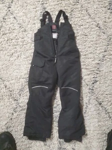 Swiss Tech black snow pants kids size XSMALL 4-5 overall bibs ski XS - Picture 1 of 4