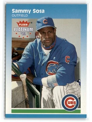 2002 Fleer Platinum Sammy Sosa #34 Chicago Cubs - Image 1 of 2