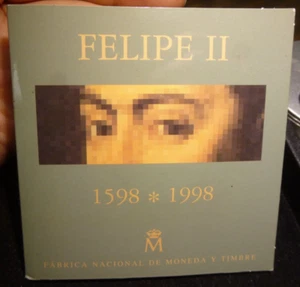 1998 Silver 2000 Pesetas 1598-1998 Felipe II - Picture 1 of 4