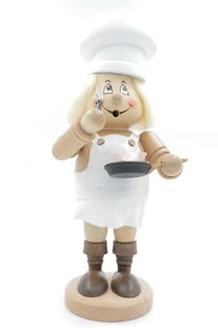 Kuhnert Erzgebirge - Wichtel Räuchermann, figura, hombre 34 cm - cocinero - Imagen 1 de 8