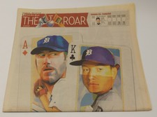 Detroit Free Press September 30, 2011 - Tigers, Justin Verlander, Miguel Cabrera