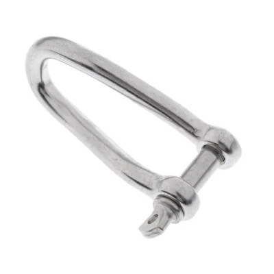 0.3" Boat Twisted Anchor Shackle with Screw Pin - Marine 316 Stainless Steel - Image 1 of 4