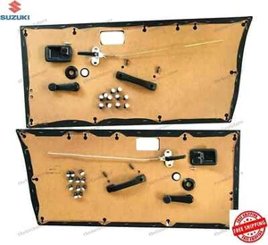 OEM SUZUKI SAMURAI SJ410 SJ413 SIERRA GYPSY INSIDE COMPLETE DOOR PANEL KIT - Picture 1 of 10