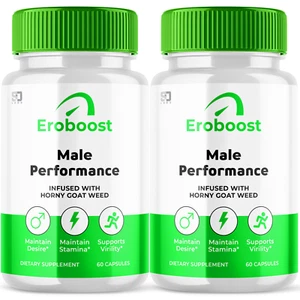 (2 Pack) Eroboost Men Pills, Maximize Energy, Vitality & Stamina 120 Capsules - Picture 1 of 12