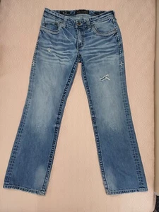 Affliction Herren Jeans Schwarz Premium Blake 33 Regular Distressed Patches 33x31 - Bild 1 von 20