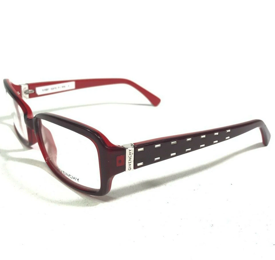 Monturas de gafas Givenchy en muy buena condición 565S col.6ek cristales rojos borgoña 53-15-135 Foto 1 de 4
