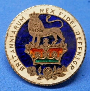 Enamelled Coin Brooch George IV Shilling 1826 .925 Sterling Silver 4 Colours - Picture 1 of 4