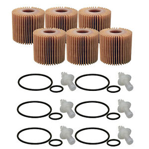 Wix Set of 6 Engine Motor Oil Filters For Lexus Scion Toyota
