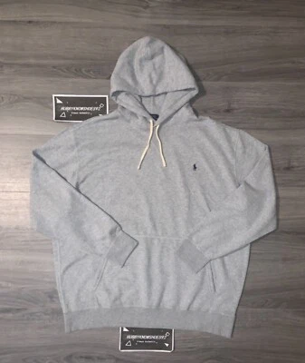 POLO RALPH LAUREN Men’s Big & Tall Grey RL Fleece Sweatshirt Hoodie - Image 1 of 4
