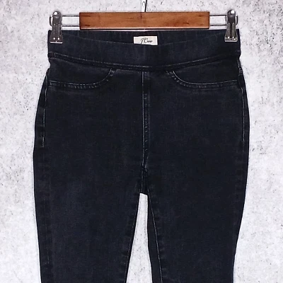 J.Crew Mujer Pull On Jegging Talla 25 Elástico Carbón Lavado Desteñido Negro Delgado Foto 1 de 4