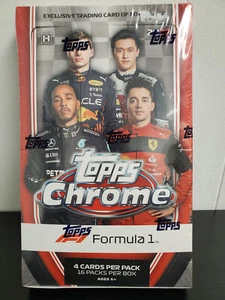 Topps 2022 Chrome Formula 1 Auto Racing Hobby Lite Box - 16 Packs - Picture 1 of 1
