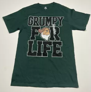 Disney Parks Grumpy For Life Mens T Shirt Small Green New - Picture 1 of 8