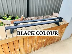 2x Black New Aerodynamic Cross bar / Roof rack for Volkswagen Caddy 2004 - 2022 - Picture 1 of 6