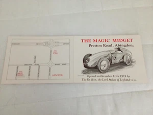 BROCHURE/LEAFLET - MG THE MAGIC MIDGET ABINGDON MORLAND PUB 1974 EX 127 - Picture 1 of 2