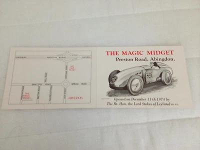 BROCHURE/LEAFLET - MG THE MAGIC MIDGET ABINGDON MORLAND PUB 1974 EX 127 - Image 1 of 2
