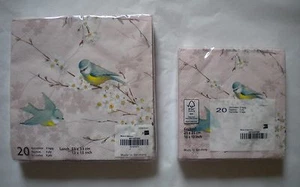 Serpientes Mesafina Tema Pájaro Azul Cóctel o Almuerzo Talla 3 capas 20 quilates ~ Alemania - Imagen 1 de 2