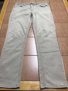 Pantalones Alday Talla 34 x 30 Beige Chino Elastizados Cinco Bolsillos Algodón Elástico Poli Golf - Imagen 1 de 10