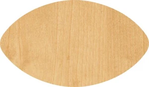 Football 3 Laser Cut Out Wood Shape Craft Supply - Woodcraft Cutout - Picture 1 of 1