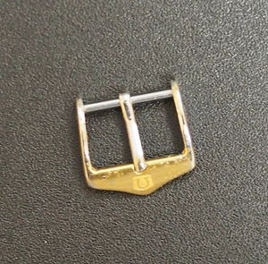 Hebilla de reloj Omega - Tono dorado vintage - 13 mm de ancho pieza genuina - Imagen 1 de 11