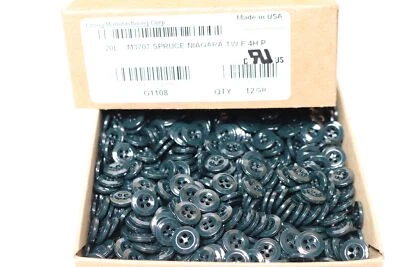 1728x Pack Lot Emsig USA Made Military Buttons 1/2" Dark Green Spruce 4 Hole - Image 1 of 4
