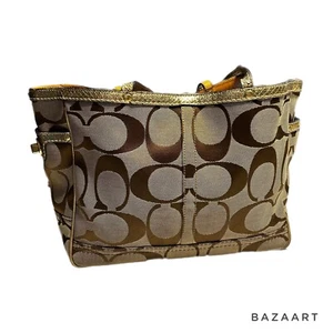 Coach Canvas Signature C Schultertasche Jacquardbesatz, B06S-7874 - Bild 1 von 24