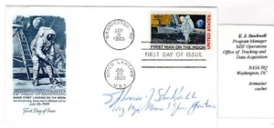 C76 Moon Landing Space 10c Airmail 1969 FDC - Autographed Artmaster - Picture 1 of 2