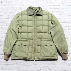 Vintage 60s Eddie Bauer Quilted Down Jacket Size 46 Skyliner Goose Rising Sun - Picture 1 of 12