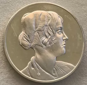 Medaille Meisterwerke Leonardo da Vinci „Portrait Mädchen mit Kappe“ 925 Silber - Bild 1 von 4