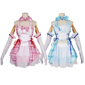 Lo último Chocola Vainilla Cosplay Disfraz Niñas Gato Lolita Vestido de criada Cómic Fiesta - Imagen 1 de 13