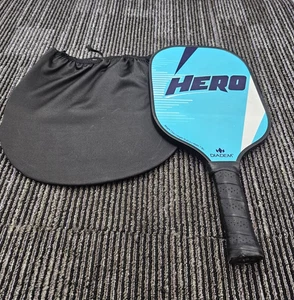 Paleta Diadem Hero Pickleball azul claro 7,6 oz 15,66 pulgadas 7,8 pulgadas 0,55 pulgadas de grosor - Imagen 1 de 9