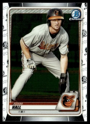 2020 Bowman Chrome Prospects Adam Hall Baltimore Orioles #BCP-90 - Image 1 of 2