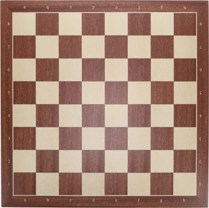 WE Games Mahogany Stained Wooden Chess Board, Algebraic Notation,19.75 in. - Picture 1 of 6