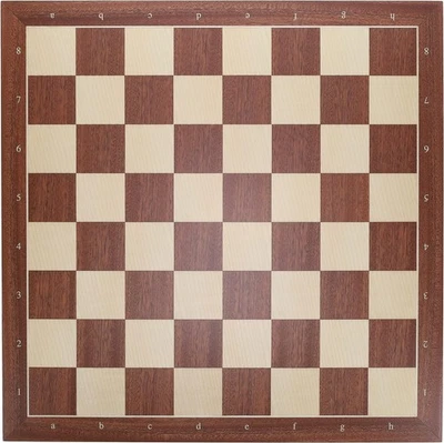 WE Games Mahogany Stained Wooden Chess Board, Algebraic Notation,19.75 in. - Image 1 of 4