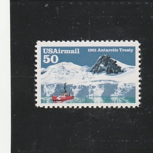 Scott # C130  US  Air Mail  Antarctic Treaty  M/NH   Free Ship - Image 1 of 1
