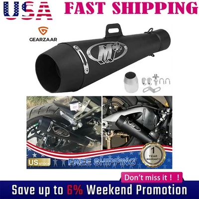 Tubo silenciador de escape para motocicleta M4 DB Killer escape deslizante para Suzuki Yamaha Foto 1 de 4