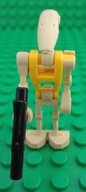LEGO Star Wars B1 Battle Droid Commander Minifigure Yellow Torso 7681 7670