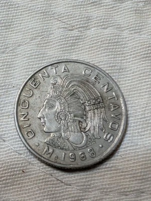 1983 MÉXICO 50 CENTAVOS - AU/UNC - Moeda exótica - Frete grátis - Imagem 1 de 2
