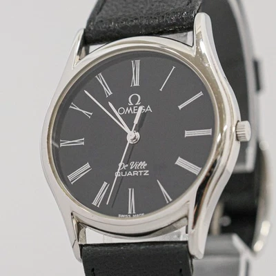 No Tariffs *NEAR MINT* Vintage OMEGA De Ville Cal.1336 Qz Push Crown Roman Men's - Image 1 of 4