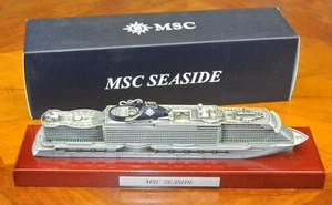NEW Official Genuine MSC Cruise Line Scale Model Ship Replica SEASIDE - Picture 1 of 1