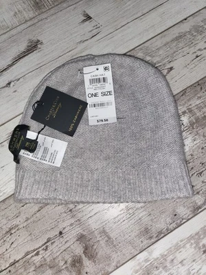 Gorro Charter Club 100 % cachemir con puños, creado para Macys - gris hielo brezo Foto 1 de 2