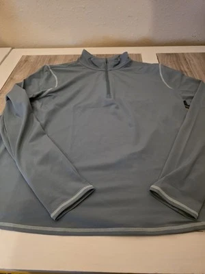 Top activo Soybu para mujer manga larga 1/4 cremallera, verde, talla XL Foto 1 de 3