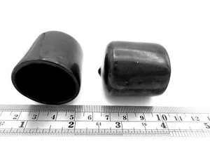 Flexible Push On Vinyl End Cap Cover Mask 1 1/4" To 1 5/16" Tube Pipe Bolt Ends - Picture 1 of 12