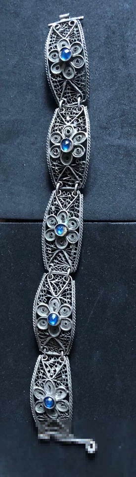 Armband aus Silber Handarbeit Länge ca 19 cm - Bild 1 von 2