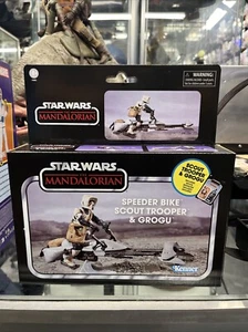 Star Wars The Mandalorian Speeder Bike, Scout Trooper & Grogu Action neuer Schaden - Bild 1 von 2